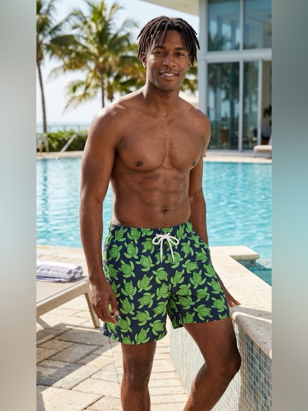 Trunks- Men’s Turtle Swim Trunks